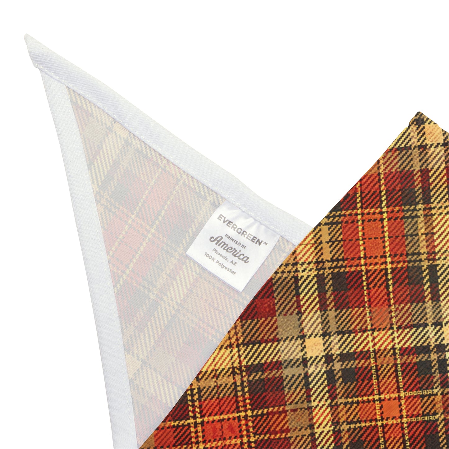 Plaid Dog Bandana | Fall Pet Accessory | Thanksgiving Dog Scarf | Autumn Dog Outfit | Cozy Checkered Pet Bandana | Gift for Dog Lovers