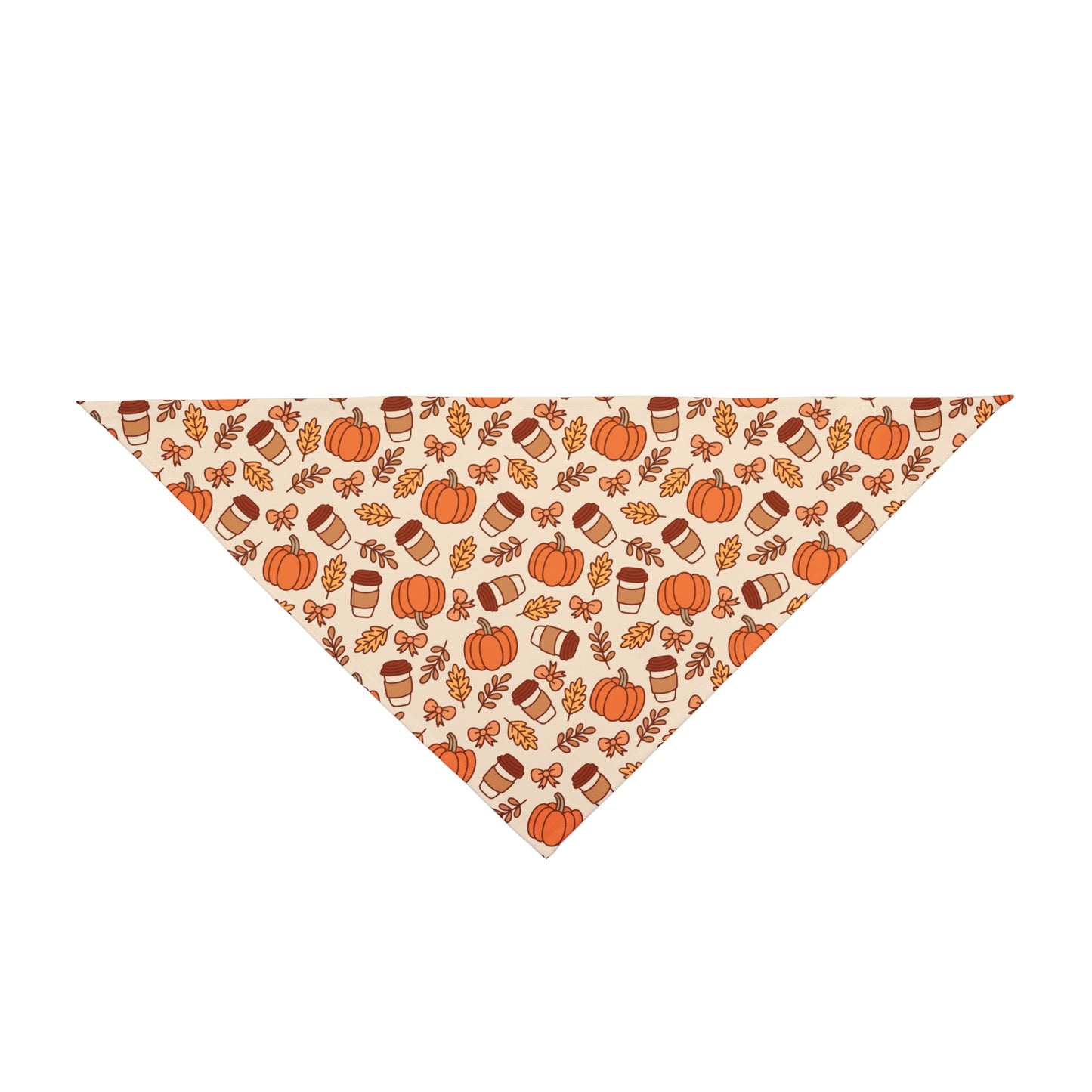 Pumpkin Spice Dog Bandana | Fall Pet Accessory | Cute Autumn Dog Outfit | Thanksgiving Dog Scarf | Gift for Dog Lovers