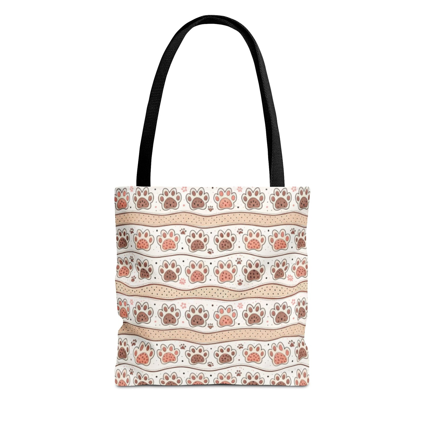 Paw Print Tote Bag | Cute Pet Lover Shoulder Bag | Reusable Everyday Carryall