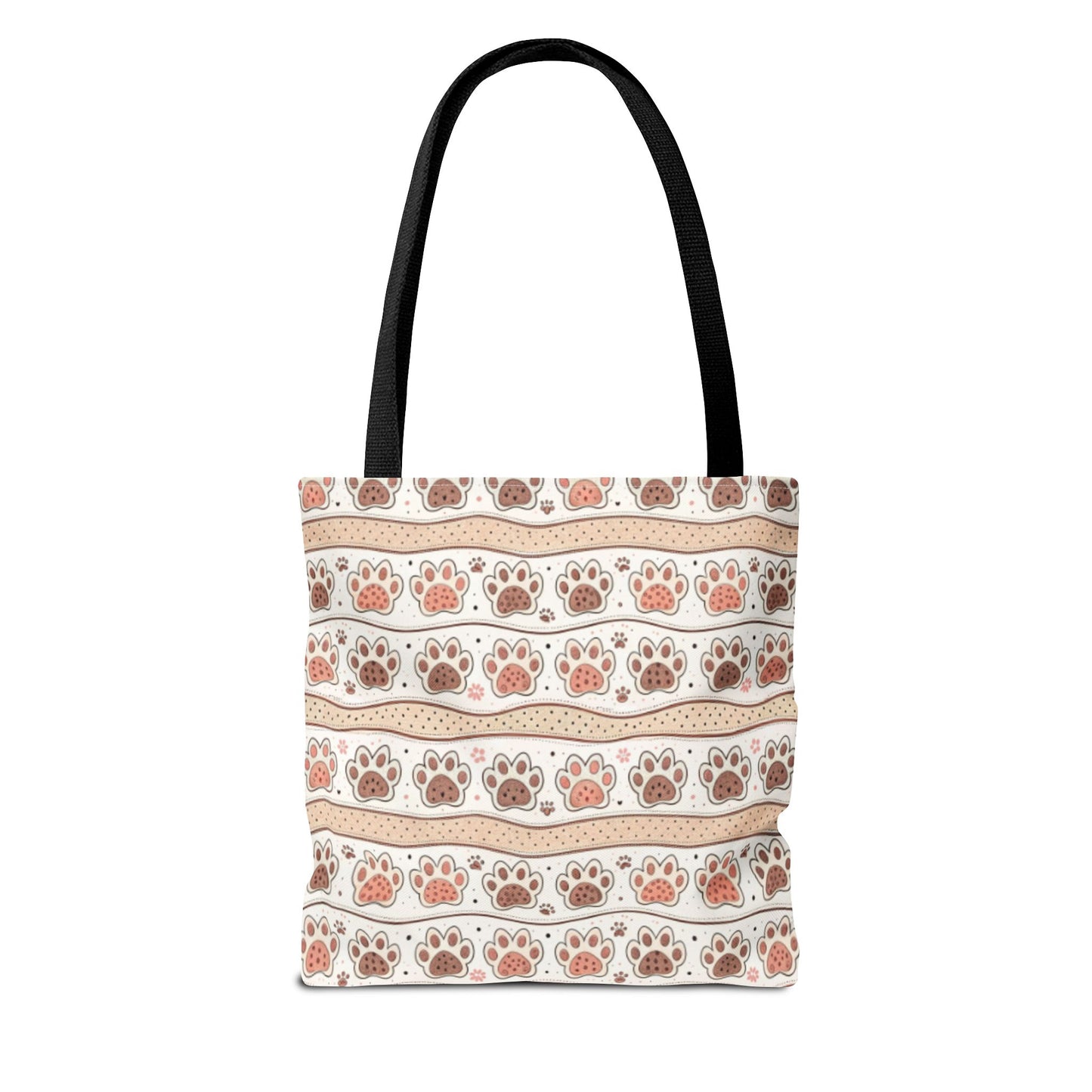 Paw Print Tote Bag | Cute Pet Lover Shoulder Bag | Reusable Everyday Carryall