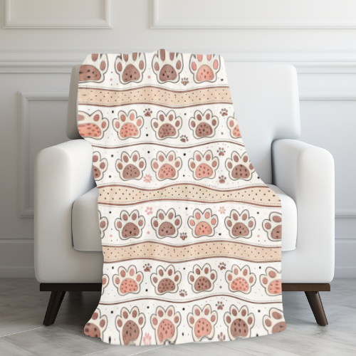 Cozy Velveteen Plush Blanket with Adorable Paw Print Design, Perfect for Pet Lovers, Gifts for Animal Lovers, Home Decor, Snuggle Up [...]