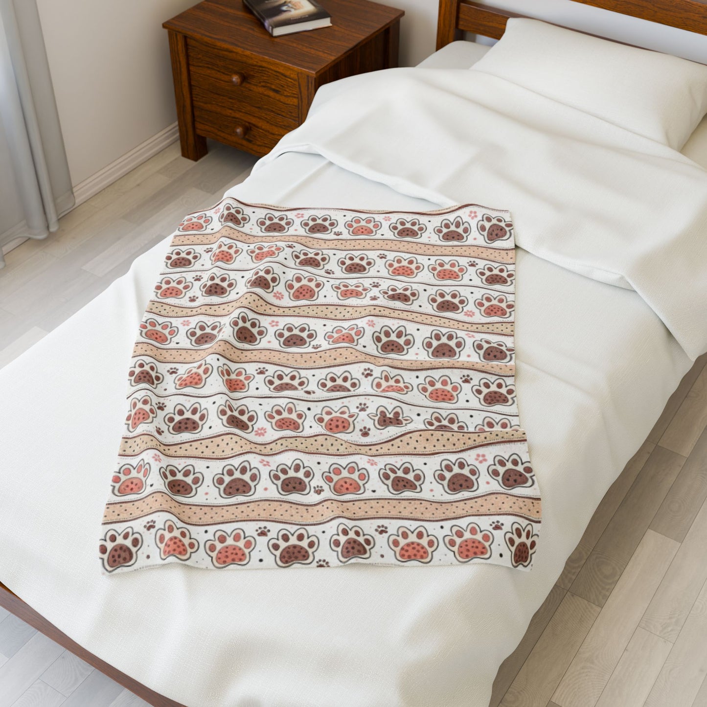Cozy Velveteen Plush Blanket with Adorable Paw Print Design, Perfect for Pet Lovers, Gifts for Animal Lovers, Home Decor, Snuggle Up [...]