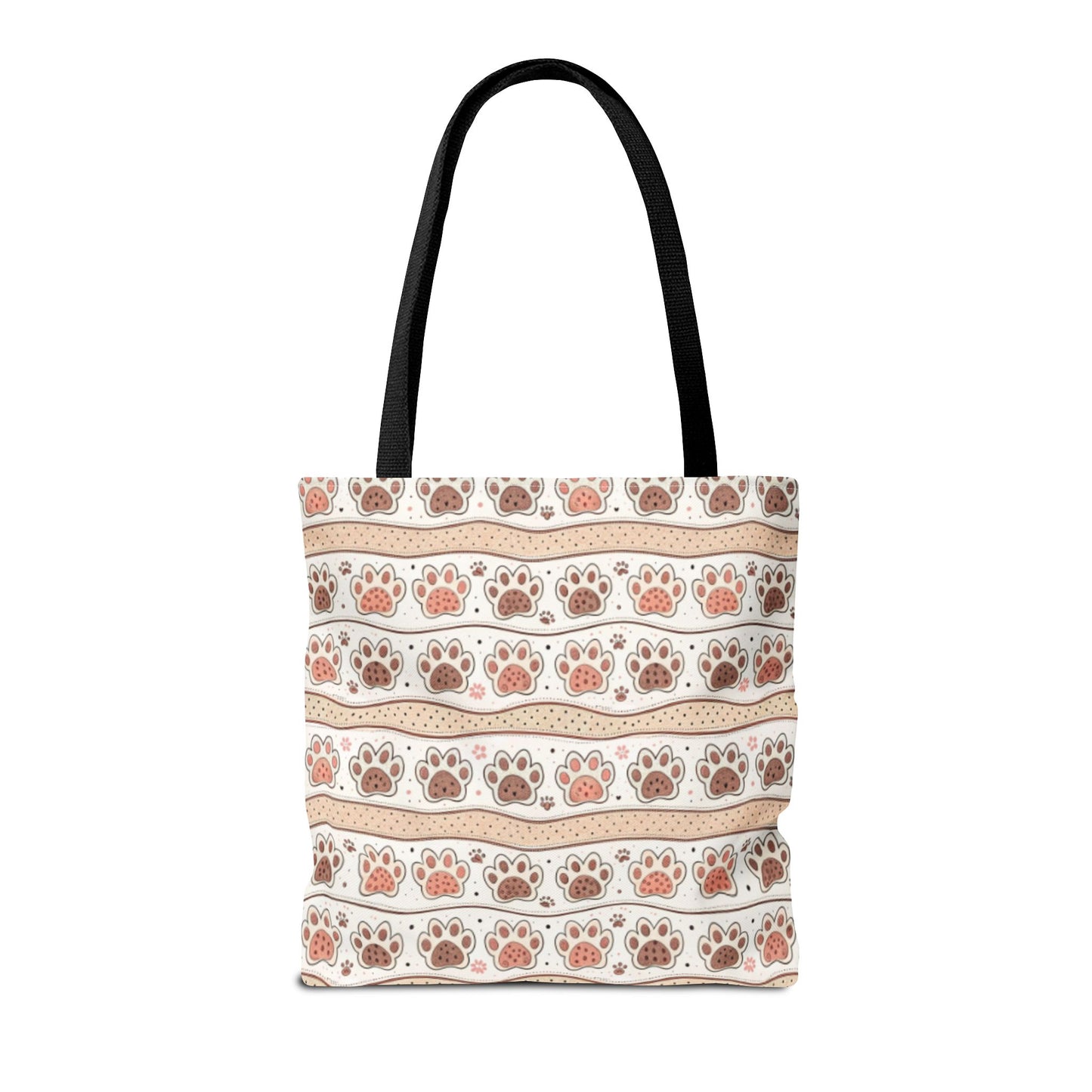 Paw Print Tote Bag | Cute Pet Lover Shoulder Bag | Reusable Everyday Carryall